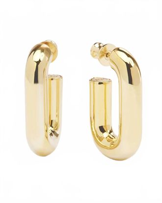 Melinda Maria Womens Frankie Chain Huggies Earrings In Gold