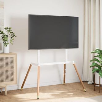 Berkfield Home Easel TV Stand for 37-86 Inch Screen Max VESA 400x600 mm 60 kg in White
