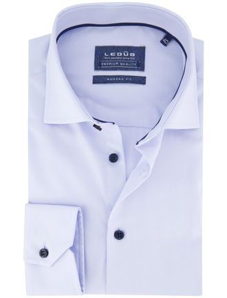 Led&ucirc;b Ledub overhemd lichtblauw modern fit wide collar