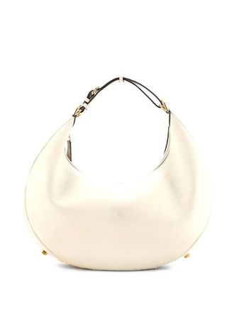 Fendi Fendigraphy Bag Leather Medium hobo bag - Neutrals