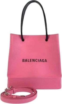 Balenciaga Pre-owned Vintage Tote Bag - Dames - Vintage Shopper - Roze - ONE Size - Leer - Vintage