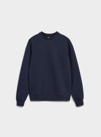 Le 31 Mens Embossed geo sweatshirt