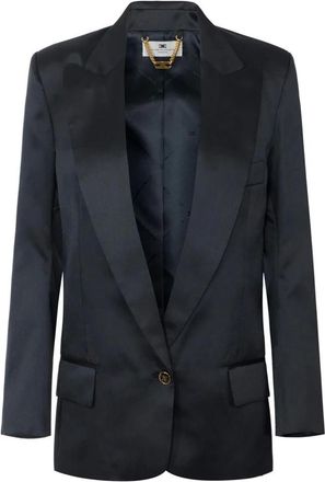 Elisabetta Franchi Dames, Jassen, Zwart, Maat: XS Zijde