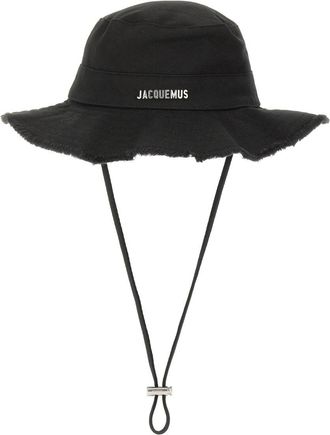 Jacquemus Artichaut Frayed Brim Cotton Bucket Hat