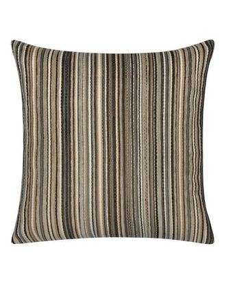 Elaine Smith Plush Velvet Stripe Indoor & Outdoor Woven Accent Pillow in Earth at Nordstrom, Size 20X20