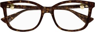 Cartier Authentieke Bril met Topkwaliteit - Dames - Brillen - Bruin - 55 MM - Accessoires