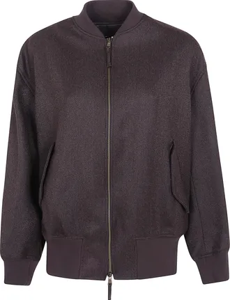 DRHOPE Jacket Wool Blend Maxi Bomber
