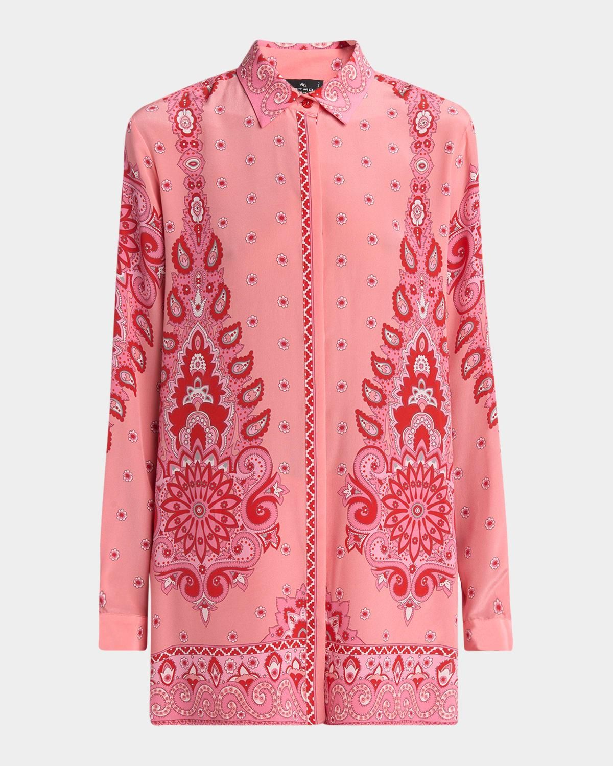 Tシャツ・カットソー ETRO Women Tunic Tops AKB20 WRJA0027 X0801 Beige Etro T-shirt for Women SS25 | GIGLIO.COM
