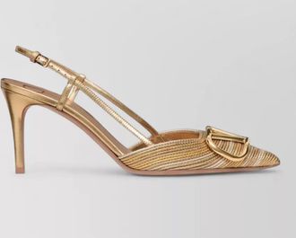 Valentino Garavani vlogo signature slingback pumps pointed toe