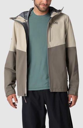 Outdoor Research Foray 3L Waterproof Jacket in Pro Khaki/Gravel at Nordstrom, Size Xx-Large R