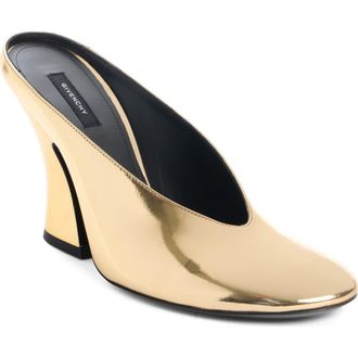 Givenchy Sculpted Mule in Golden at Nordstrom Rack, Size 7.5Us / 37.5Eu