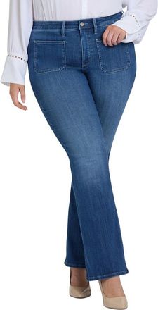 NYDJ Nydj Plus Ava Cool Marine Flare Jean