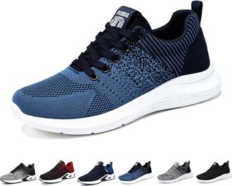 Generic Orthopedic Bowling Shoes for Men - Right-Handed Wide Width Sneakers for Comfort and Performance(Blue,11.5)