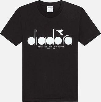 Diadora Mens Diadora Black Logo T-Shirt - Size: 36