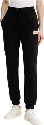 A|X Armani Exchange Trainingsbroeken - Dames - Sweatpants - Zwart - L - Katoen - Broeken