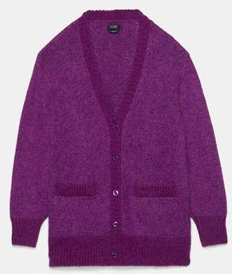 Kate Spade New York Fuzzy Oversized Cardigan