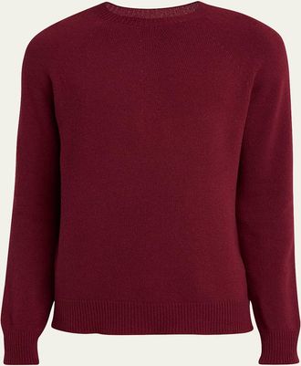 Jil Sander Mens Wool-Cashmere Crew Sweater