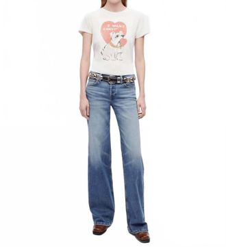 Re/Done I Want Candy Classic Tee In Vintage White