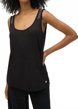 Joseph Ribkoff Embellished Detail Sleeveless Top In Black