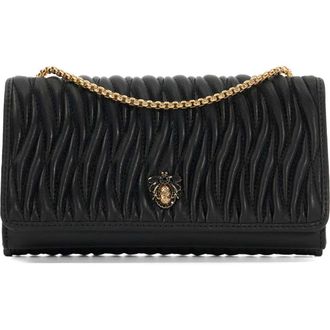 Dune London Strong Convertible Suede Crossbody Bag in Black at Nordstrom Rack