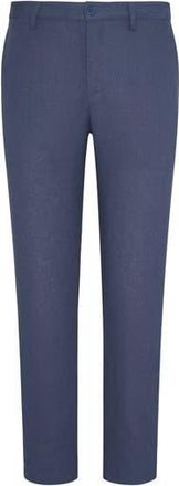 Onia Linen Blend Flat Front Pants in Vintage Indigo at Nordstrom Rack, Size 40