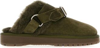 Burberry Slippers - Dames - Pantoffels - Groen - 40 EU - Schoenen