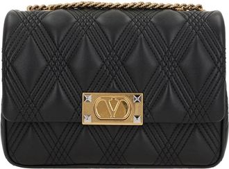 Valentino Garavani Quiltie 67 Schoudertas - Dames - Schoudertassen - Zwart - ONE Size - Leer - Tassen