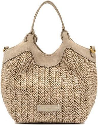 Gianni Chiarini Dua Shoulder Bag In Woven Straw