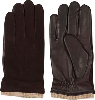Howard London Leren Handschoenen Bob - Heren - Handschoenen - Bruin - 9 1/2 IN - Wol - Accessoires