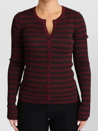 Dolce & Gabbana striped slim-fit long-sleeve cardigan