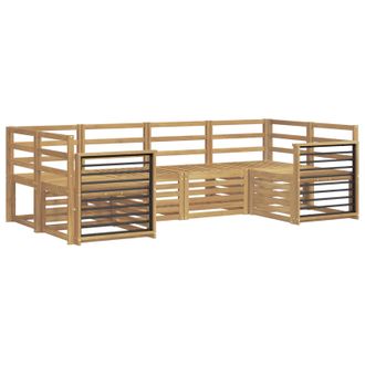 vidaXL Conjunto De Sof&aacute;s De Exterior 6 Pcs Blanco 245 X 128,5 X 73 Cm Vidaxl
