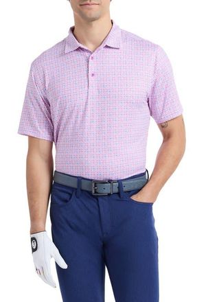 Robert Graham Tilford Performance Golf Polo in Multi at Nordstrom, Size Xxx-Large