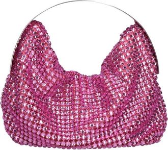 Gedebe CLO Crystal Netros&egrave; - Dames - Handtassen - Roze - ONE Size - Su&egrave;de - Tassen