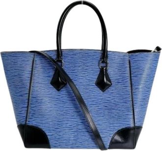 Louis Vuitton Pre-owned Vintage Tote Bag - Dames - Vintage Shopper - Blauw - ONE Size - Leer - Vintage