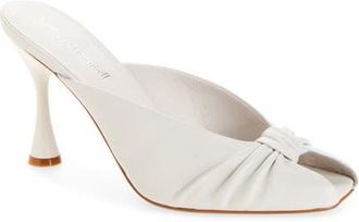 Jeffrey Campbell Twista Peep Toe Slide Sandal in White at Nordstrom, Size 7.5