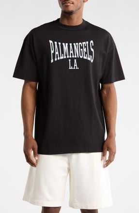 Palm Angels Logo Graphic T-Shirt in Black/white at Nordstrom Rack, Size X-Small
