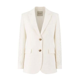 Ermanno Scervino Blazers, female, White, Size: L Tailored Blazer