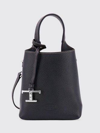 Tod's Mini Handbag in Hammered Leather with Logo Charm