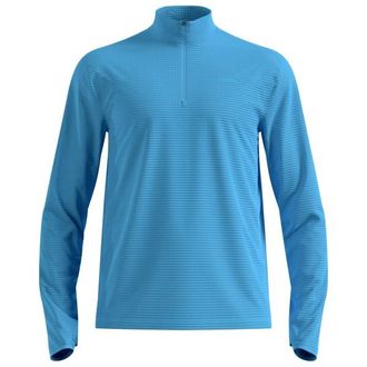 Odlo Mid Layer 1/2 Zip Essential Thermal Laufshirt f&uuml;r Herren | blau