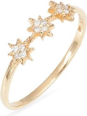 Anzie North Star Trio Ring in Clear at Nordstrom, Size 6