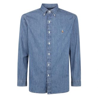 Polo Ralph Lauren Denim Shirts - Heren - Spijkeroverhemden - Blauw - XL - Denim - Overhemden