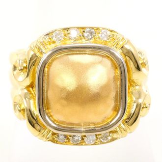 C&A White Gold Yellow Gold Yellow Gold (18K) White Gold (18K) Band Ring (Pre-Owned)
