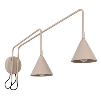 Sollux Lighting Aplique de pared taupe acero alt. 30 cm