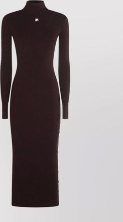 Courrèges knee length dress silhouette fitted