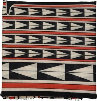 Lanvin Wollen Sjaal Geometrisch Patroon - unisex - Wintersjaals - Veelkleurig - ONE Size - Wol - Accessoires