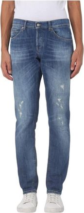 Dondup George Slim-fit Jeans - Heren - Slim Fit Jeans - Blauw - W30 - Katoen - Jeans