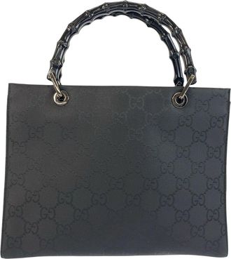 Gucci Bamboo Gg Tote Handbag (Authentic Pre-Loved)