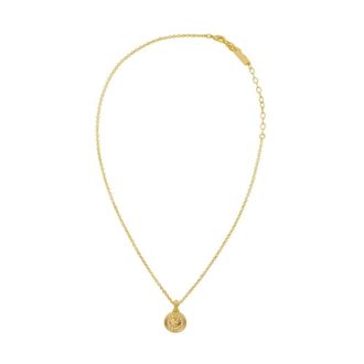 Versace Medusa Crystal Necklace - female - Versace - Necklaces - Yellow - ONE SIZE - Accessories