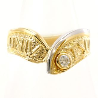 C&A Platinum Yellow Gold Yellow Gold (18K) Platinum 900 Band Ring (Pre-Owned)