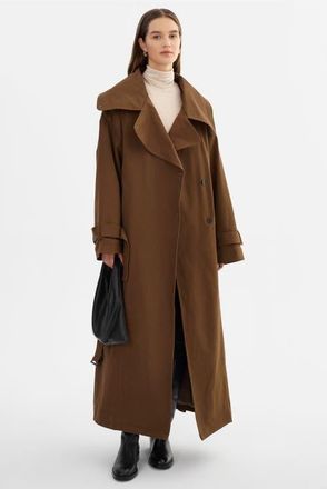 LaMarque Josephine | Oversized Trench Coat in Brown at Nordstrom, Size Xx-Small